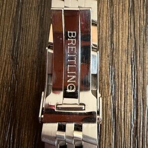 Breitling Polished Silver Watch Clasp